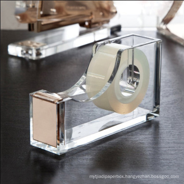 Acrylic Adhesive Tape Dispenser Handmade Acrylic Tape Dispenser With Customized Logo